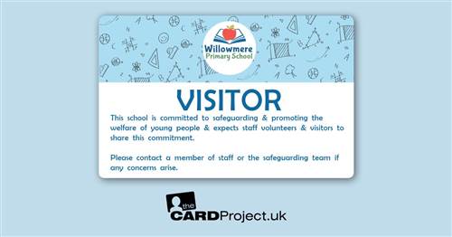 Primary School Visitor Card Apple Math Doodles